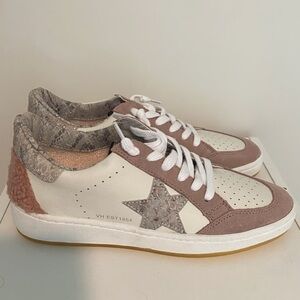 Vintage Havana Pink and Cream Star Sneakers